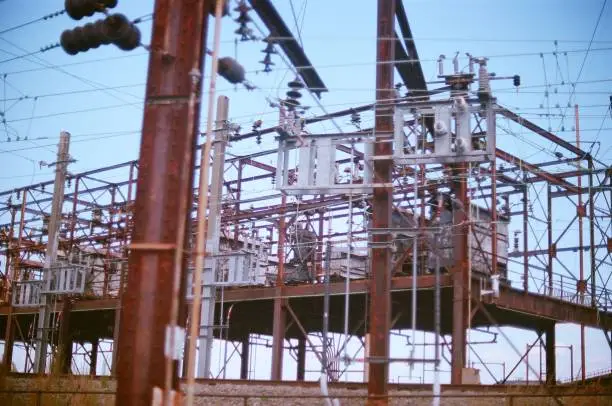Power station near Philadelphia on 35 mm film