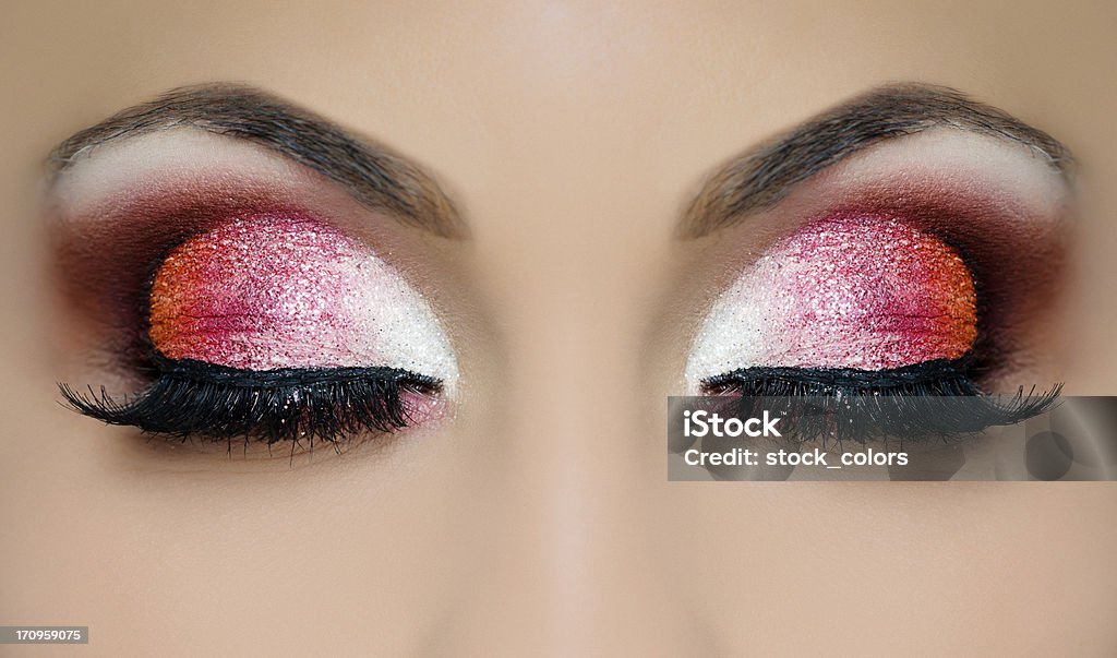 Maquillaje ojo - Foto de stock de Purpurina libre de derechos