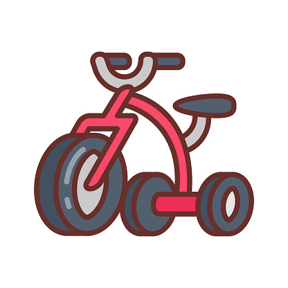Tricycle icon in vector. Logotype