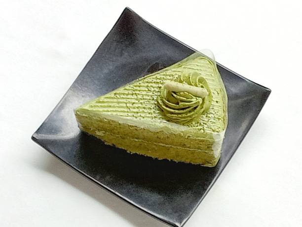 istock Green tea cake topped with 1 price. 1709681912