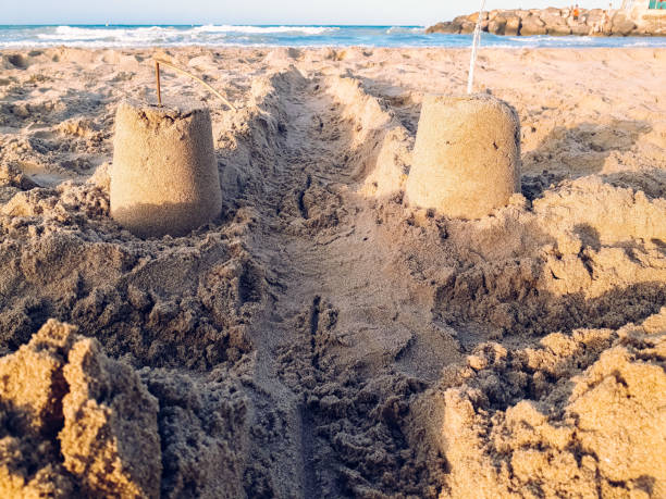 istock Shore of the beach to build sandcastles. 1709712074