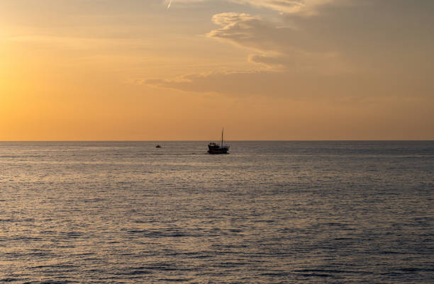 seascape at sunset in Croatia