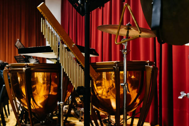 istock Tripods to hold percussion musical instruments. 1709725893