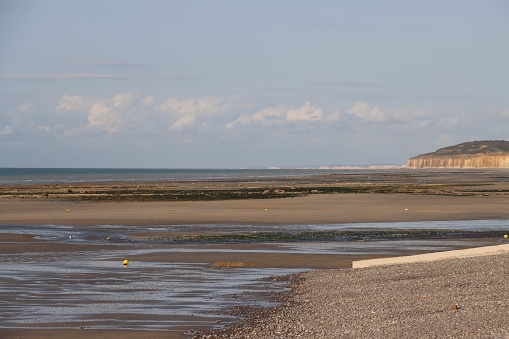La plage de Saint Aubin sur Mer en Haute Normandie