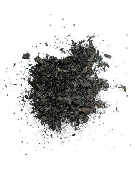 istock Wood charcoal isolated on a white background 1709807040
