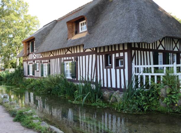on August 30th 2023, Veules Les Roses, France, during the last week of summer, tourists visit one of the most beautiful village and resort in Normandy