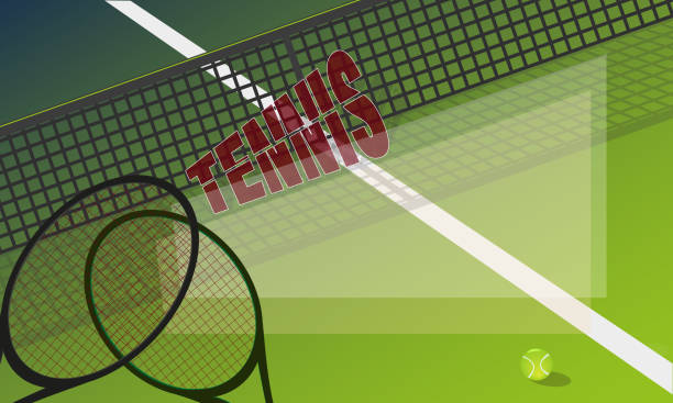 illustrations, cliparts, dessins animés et icônes de imprimé - amateur tennis