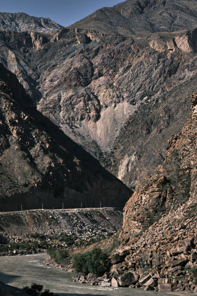istock River is flowing in mountains. Aerial view 1709868334
