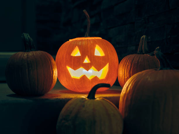 istock Traditional Halloween Jack-o-Lantern Pumpkin 1709870529