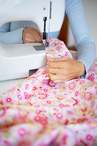 Sewing a lovely printed fabric