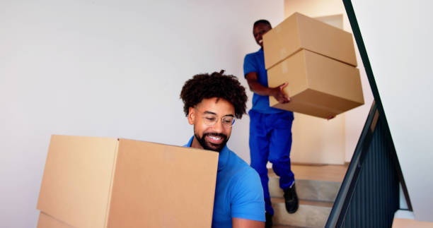 Movers Carrying Boxes