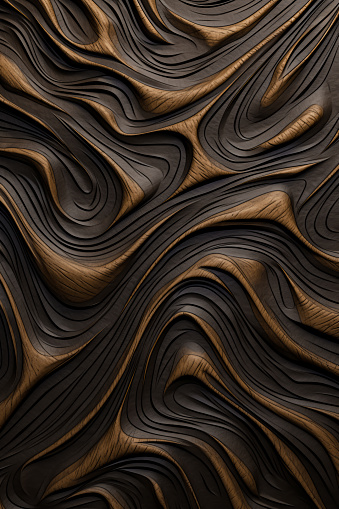 An image of a wooden abstract wall pattern.