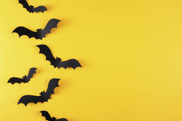 istock Halloween Background with Paper Bats 1709878884