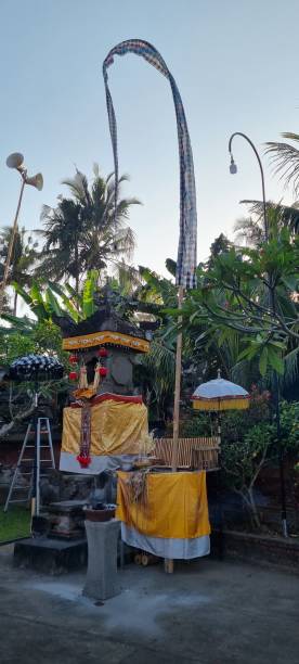 istock Temple and penjor decoration 1709880444