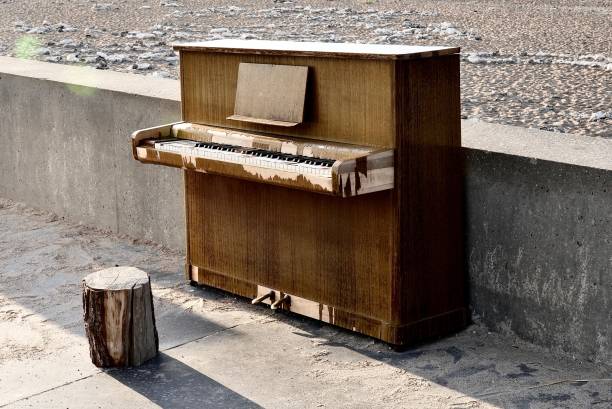 istock The piano stands on the Sea coast 1709912903
