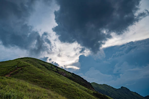 istock Wu-kung Mountains Before the Summer Storm  in China 1709918606