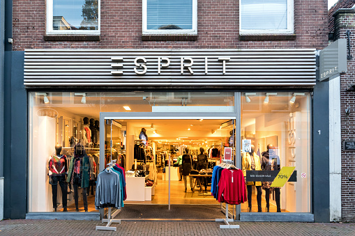 Sneek, Netherlands - November 2, 2018: Esprit branch