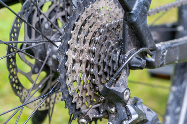istock Mechanical Symphony: Close-Up of Bicycle Derailleur Gears 1710016437