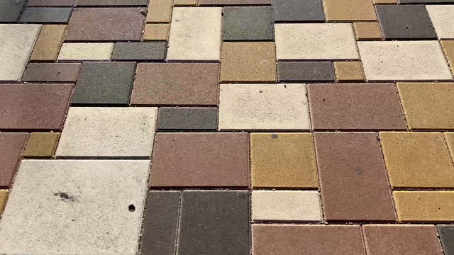 Walking over tiled floor