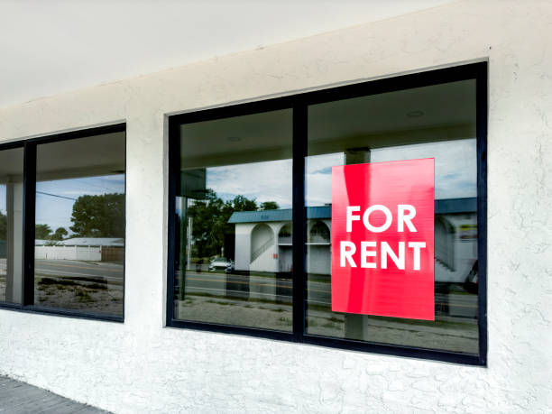 istock For rent sign attached on exterior glass window 1710130668
