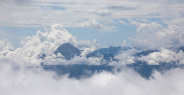 Free Stock Photo of Majestic mountains under blue sky with clouds ...