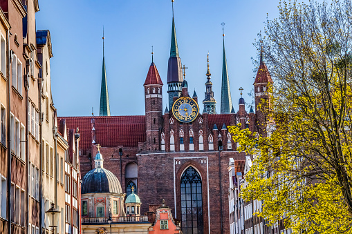 Royal Chapel St Mary's Church Basilica of the Assumption of the Blessed Virgin Mary Gdansk Poland. Mary originally from 1300s. Protestant during Danzig period.  Now Catholic.