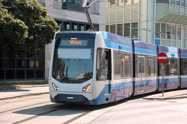 istock Tram of Public Transport with text WIEN 1710185111