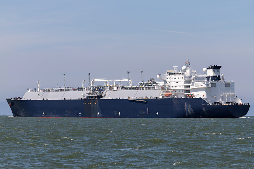 LNG carrier outbound Rotterdam