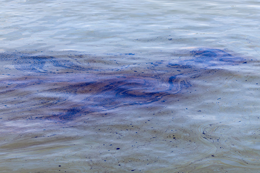oil pollution in the water