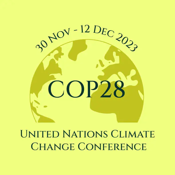 Vector illustration of COP 28. Annual Conference