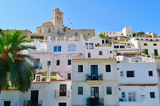 The island of Ibiza, capital Formentera, and Dali Vila (upper old town).