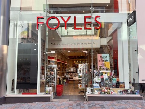 Chelmsford, UK - September 25, 2023: Foyles traditional book store, Bond Street, Chelmsford, Essex, UK.