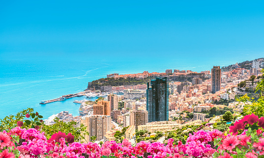 Monaco city on the French Riviera, Cote D'Azur, France