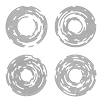 Abstract circles for design. Lines in circle form.