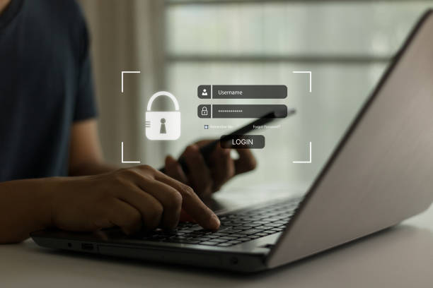 istock Account access app online to sign in securely or receive verification by digital otp code. Cyber security in two-step, multi factor verify, Login id, password, permission, data protection from hacker. 1710369831