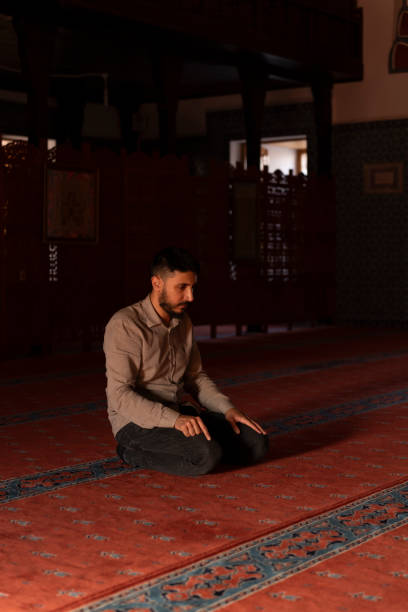 istock Muslim man worshipping in a mosque. 1710408524