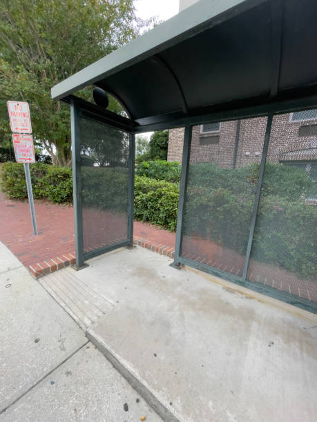 istock Bus Stop with Wheelchair ramp 1710420591