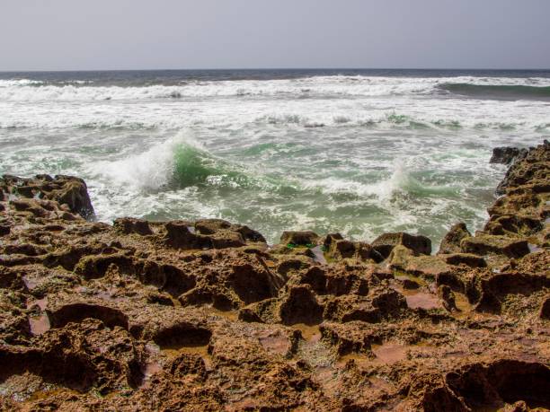 istock Moroccan atlantic ocean with beautiful waves and white foam 1710433950