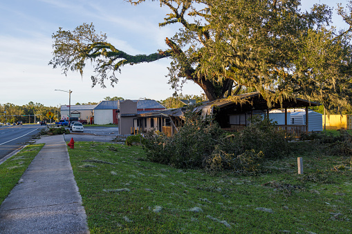 Housing disaster in Perry, FL: Houses and structures face demolition and after hurricane in North Florida