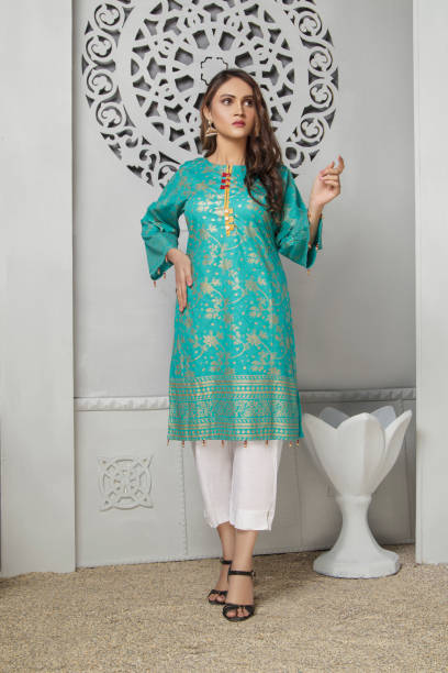 istock Pakistani Model is wearing new digital Print dress. 1710483430