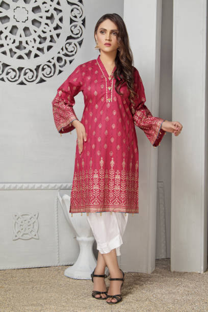 istock Pakistani Model is wearing new digital Print dress. 1710483443