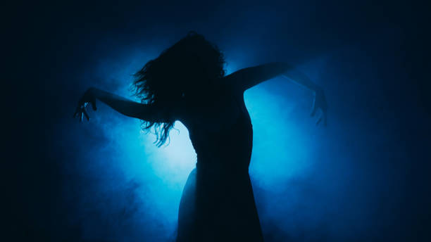 istock Contemporary choreography dance woman spotlight 1710516916