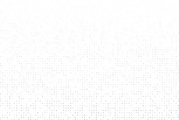 Vector illustration of Black and white halftone dotted pattern.