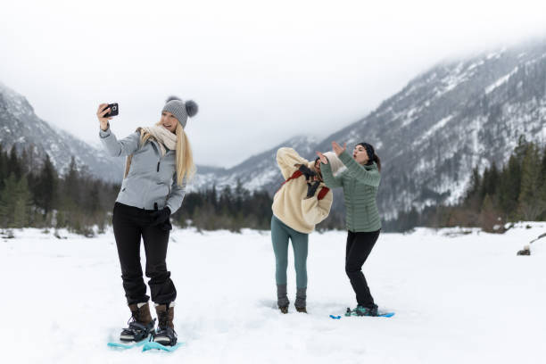 Couple on the snow