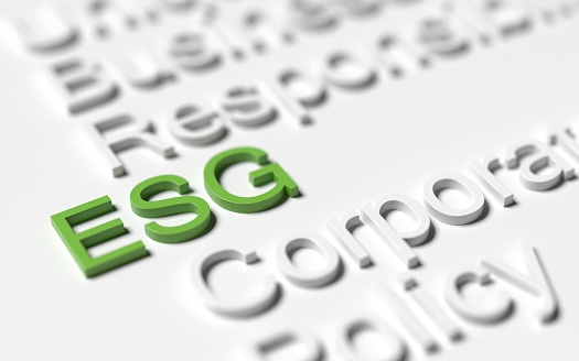 ESG concept of environmental, social and governance, idea for sustainable organizational development. ​account the environment, society and corporate governance