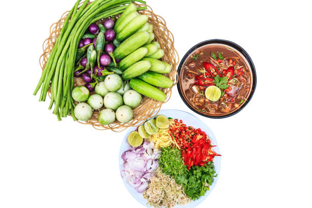 istock Pickled clams and fresh vegetables on a white background bangkok thailand 1710523747