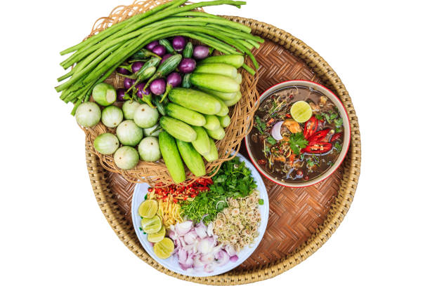 istock Pickled clams and fresh vegetables on a white background bangkok thailand 1710523749