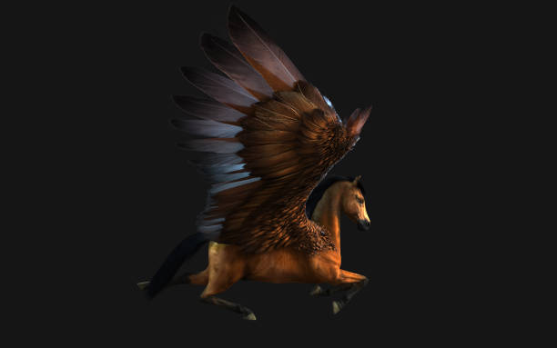istock 3D rendering of a flying horse 1710527211