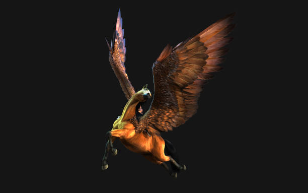 istock 3D rendering of a flying horse 1710527231