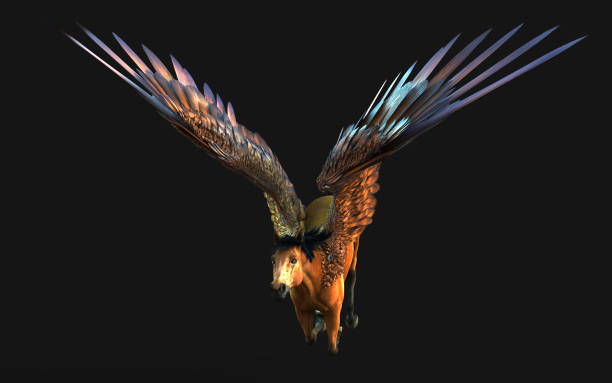 istock 3D rendering of a flying horse 1710527249